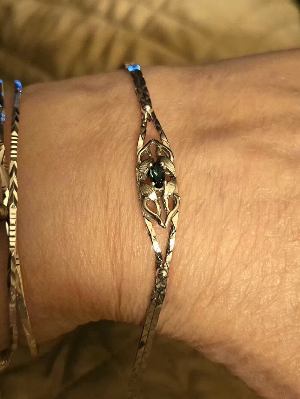 925 Sterling Silver Blue Sapphire bracelet.